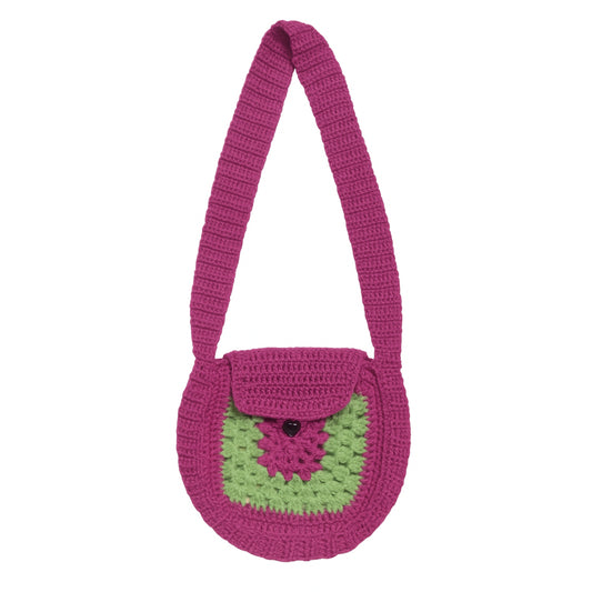 Handmade Crochet Sling Bag – Boho Crossbody Purse