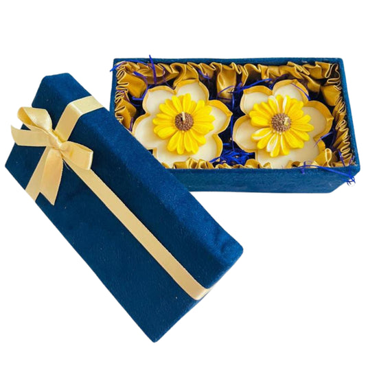 Handmade Floral Urli Scented Candles Gift Box – Eco-Friendly, Festive Home Decor