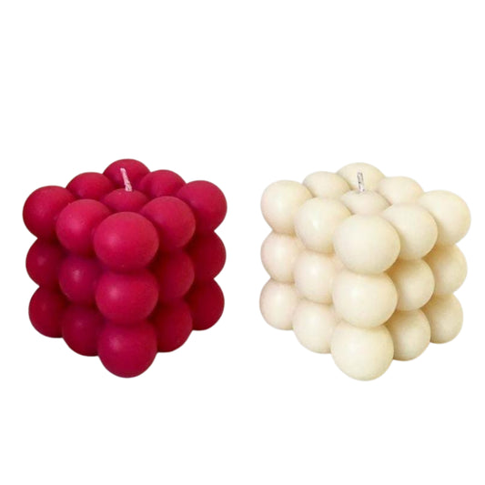 Handmade Bubble Scented Candles – Decorative & Aromatic Cube Candles
