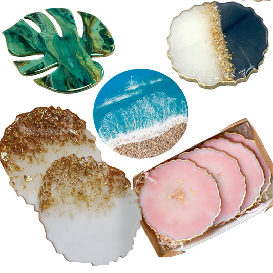 Handmade Resin Coasters – Unique Epoxy Drink Coasters for Home & Gifting
