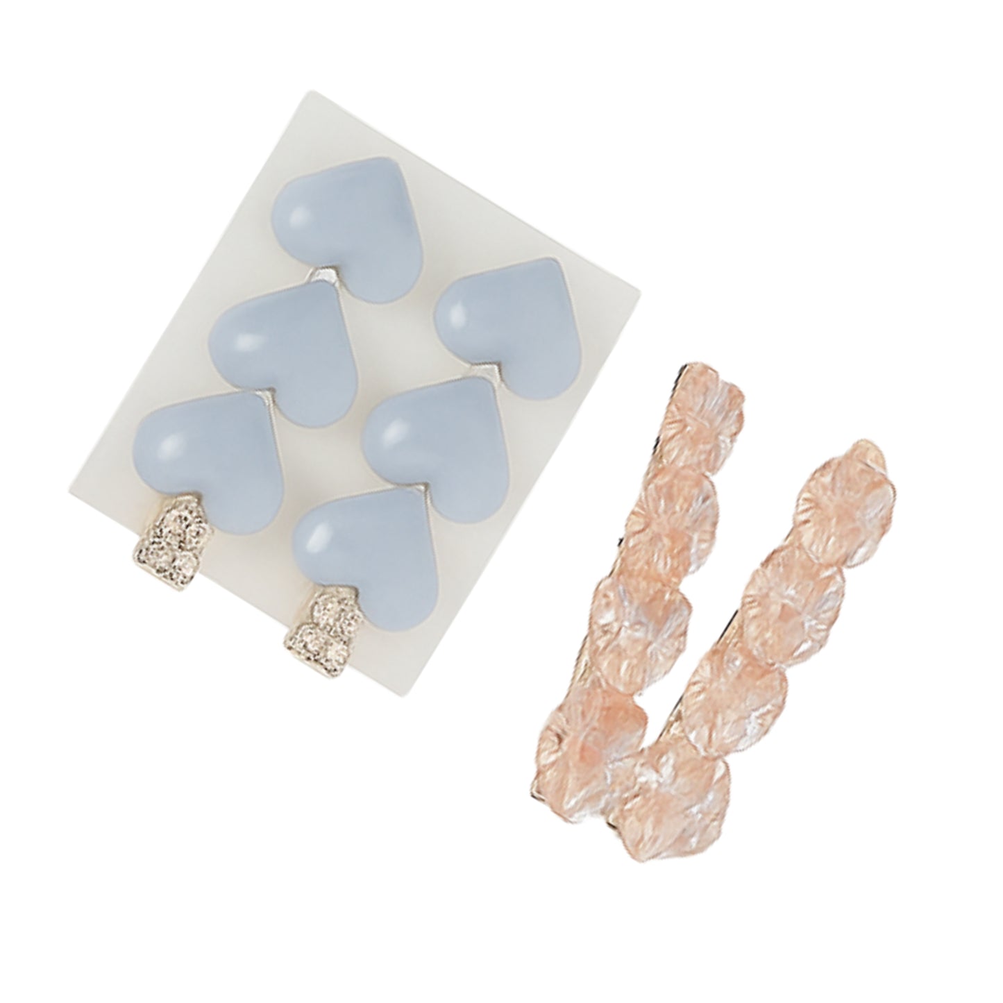 Colorful Floral & Korean Heart Hair Clip Set – 10 Pack for Women, Girls