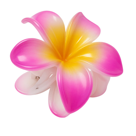 Flower Hair Clutcher – Stylish Plastic Hair Clip (Random Colors)