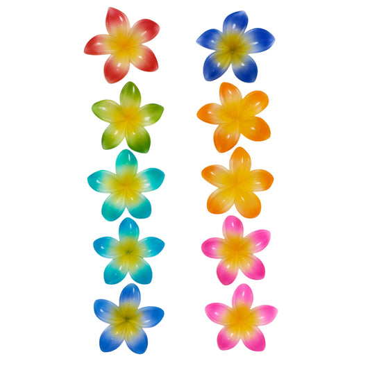 Flower Hair Clutcher – Stylish Plastic Hair Clip (Random Colors)