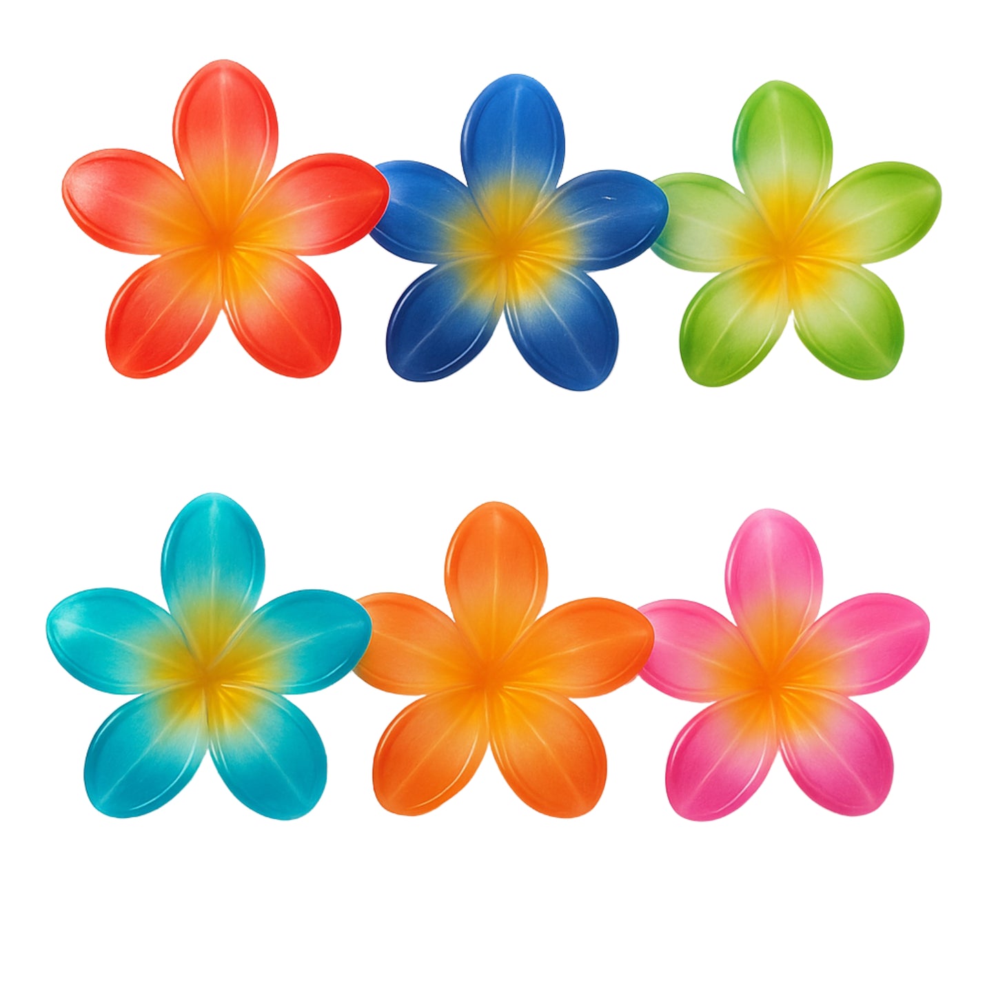 Flower Hair Clutcher – Stylish Plastic Hair Clip (Random Colors)