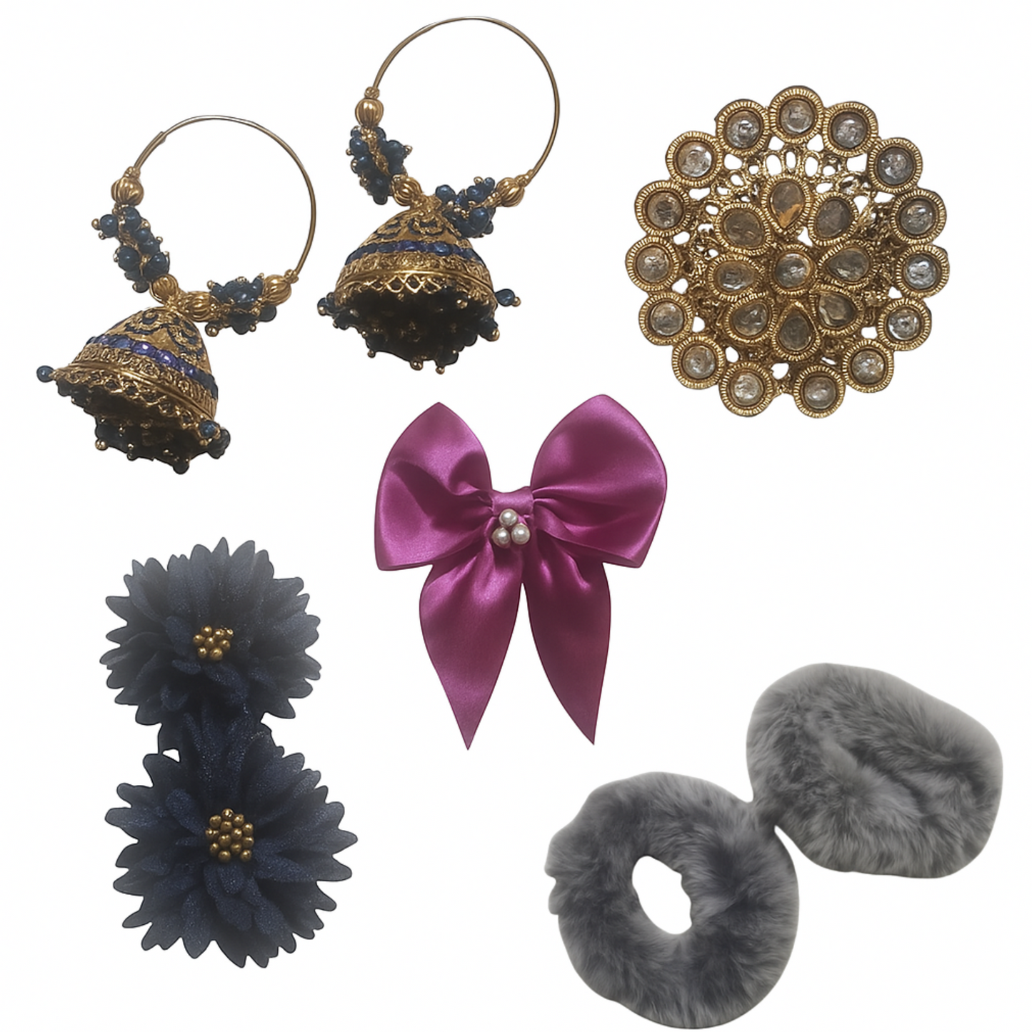 Heart-Shaped Gift Hamper for Her | Jewelry, Chocolates, Teddy & Accessories